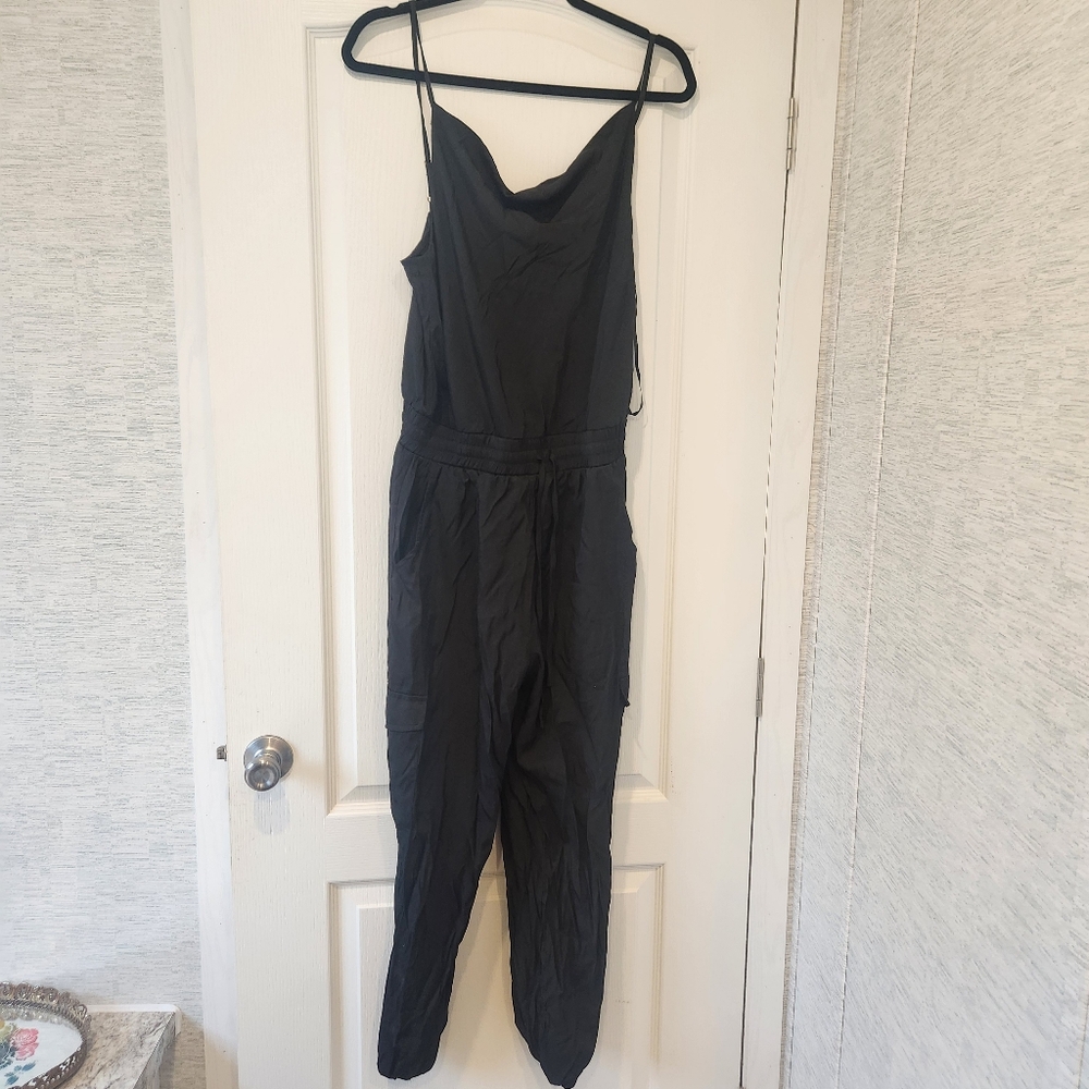 Pinch Black Sleeveless Jumpsuit Size L BNWT